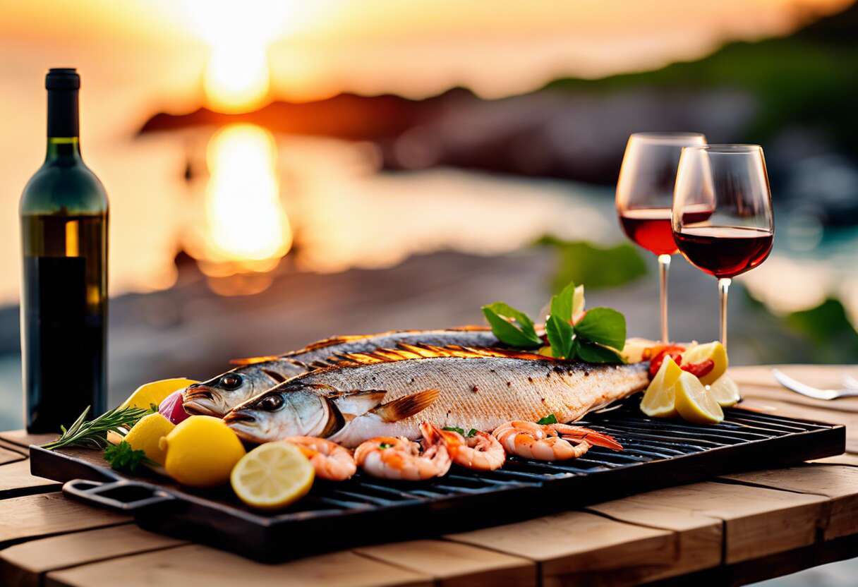 Accords raffinés pour poissons et fruits de mer au barbecue
