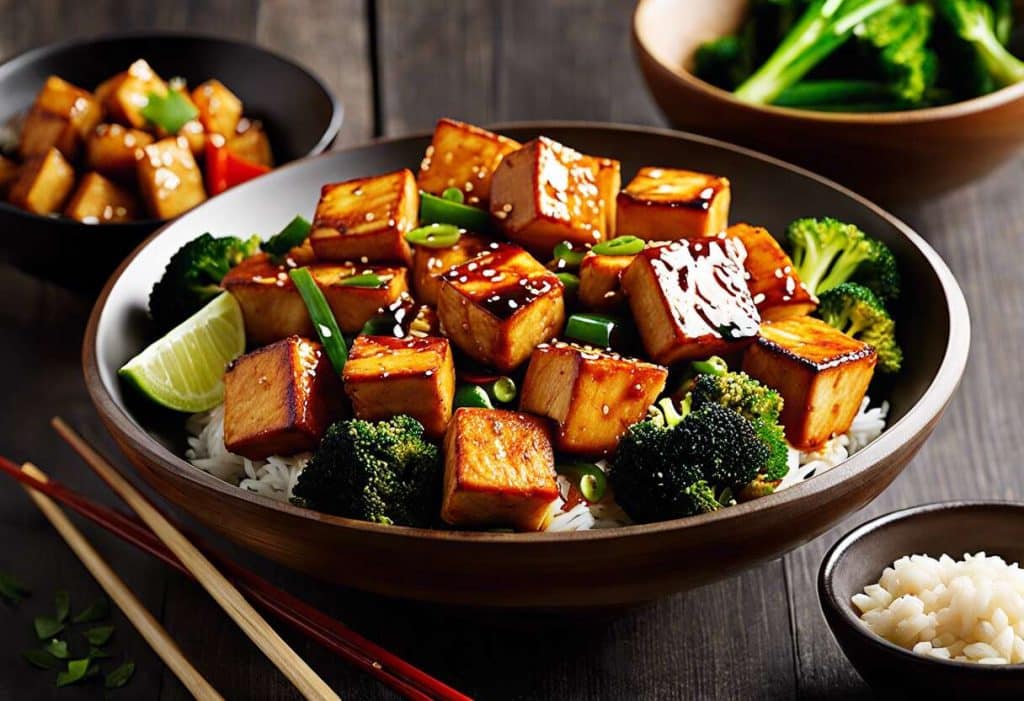 Poêlée asiatique de tofu croustillant : invitation au voyage pour vos papilles, prête instantanément