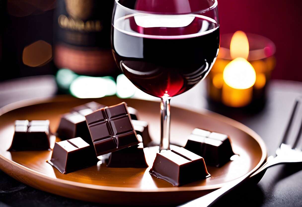 L'harmonie des saveurs : marier chocolat noir et vins rouges