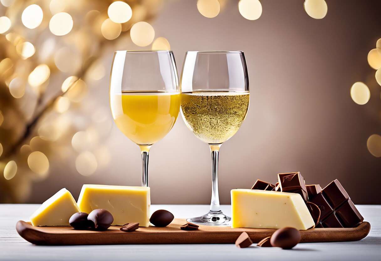 Douceur partagée : quels vins blancs servir avec le chocolat au lait et le chocolat blanc
