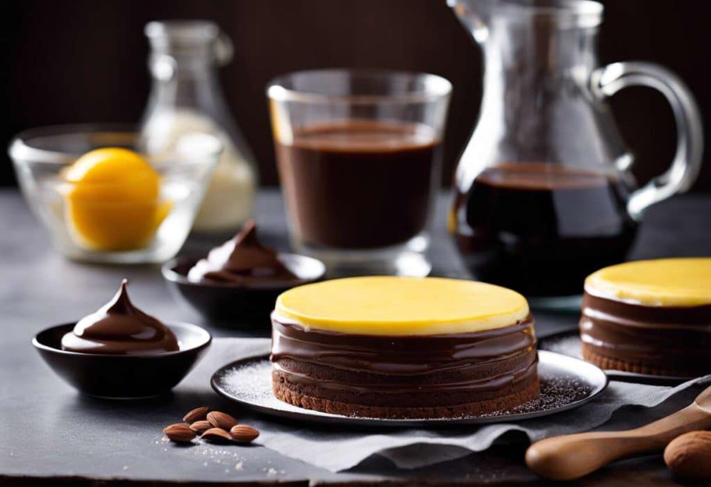 Ganache montée au chocolat sur sablé breton : contrastes gourmands