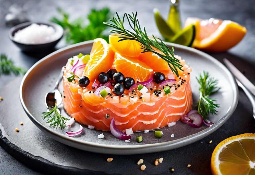 Tartare de saumon aux agrumes : fraîcheur et gourmandise