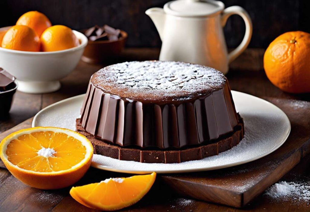 Tarte soufflée au chocolat et zestes d’orange confits : combo irrésistible