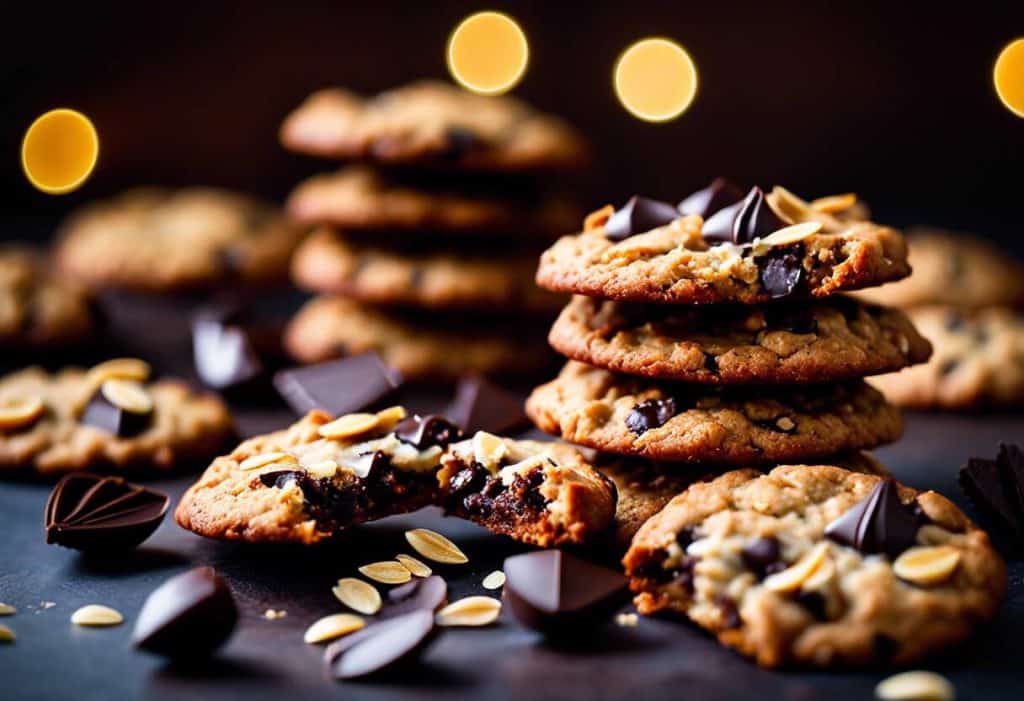 Biscuits à l'avoine et chocolat noir : double texture, plaisir intense