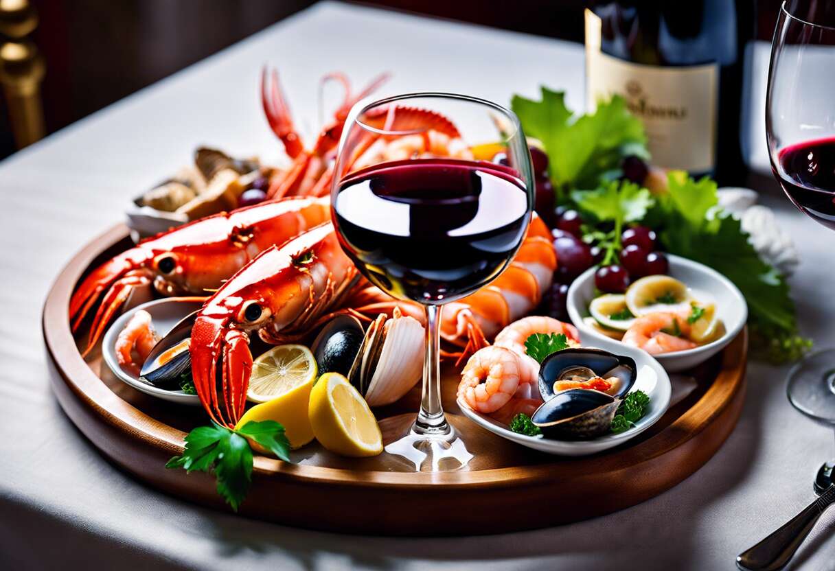 Quand oser le vin rouge avec les fruits de mer ?