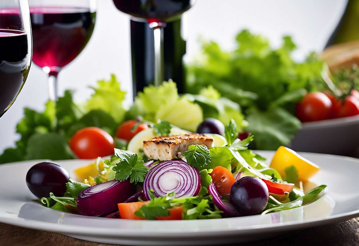 Choisir le vin idéal pour chaque type de salade composée