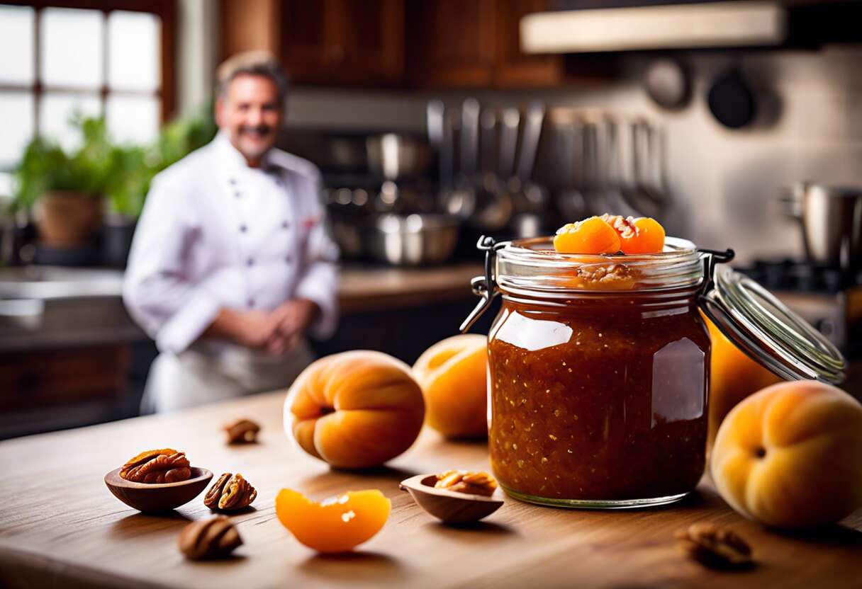 Recette signature : chutney aux noix et abricots secs par chef simon