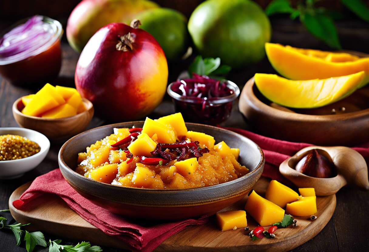Chutney de mangue épicé : la touche exotique pour vos plats