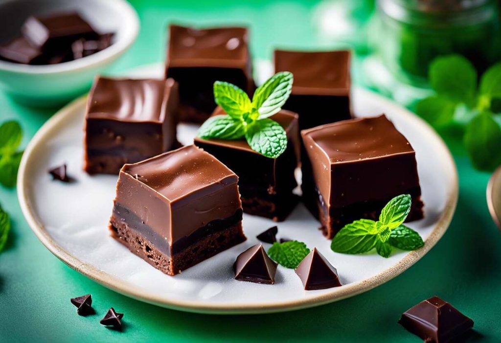 Recette facile de fudge au chocolat et à la menthe – Délice gourmand